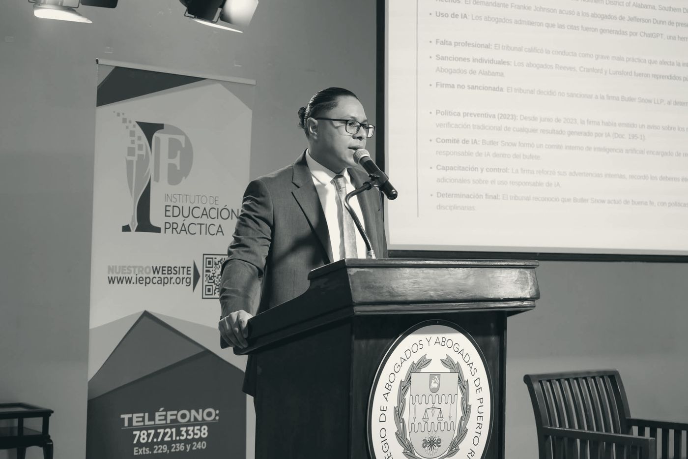 Conferencia en el Instituto de Educación Práctica